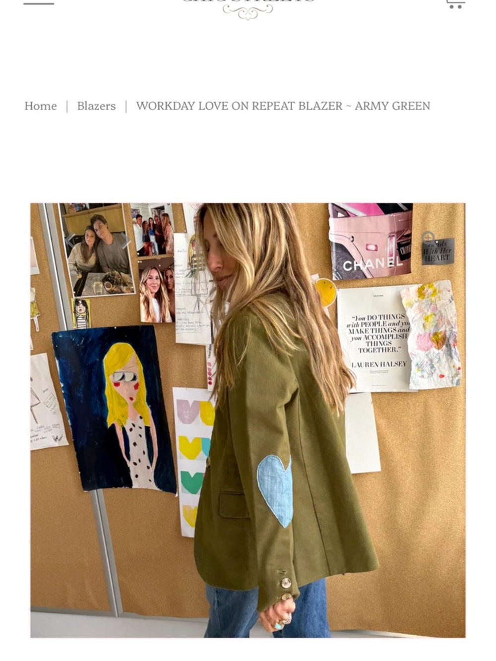 Workday Love On Repeat Blazer - Army Green